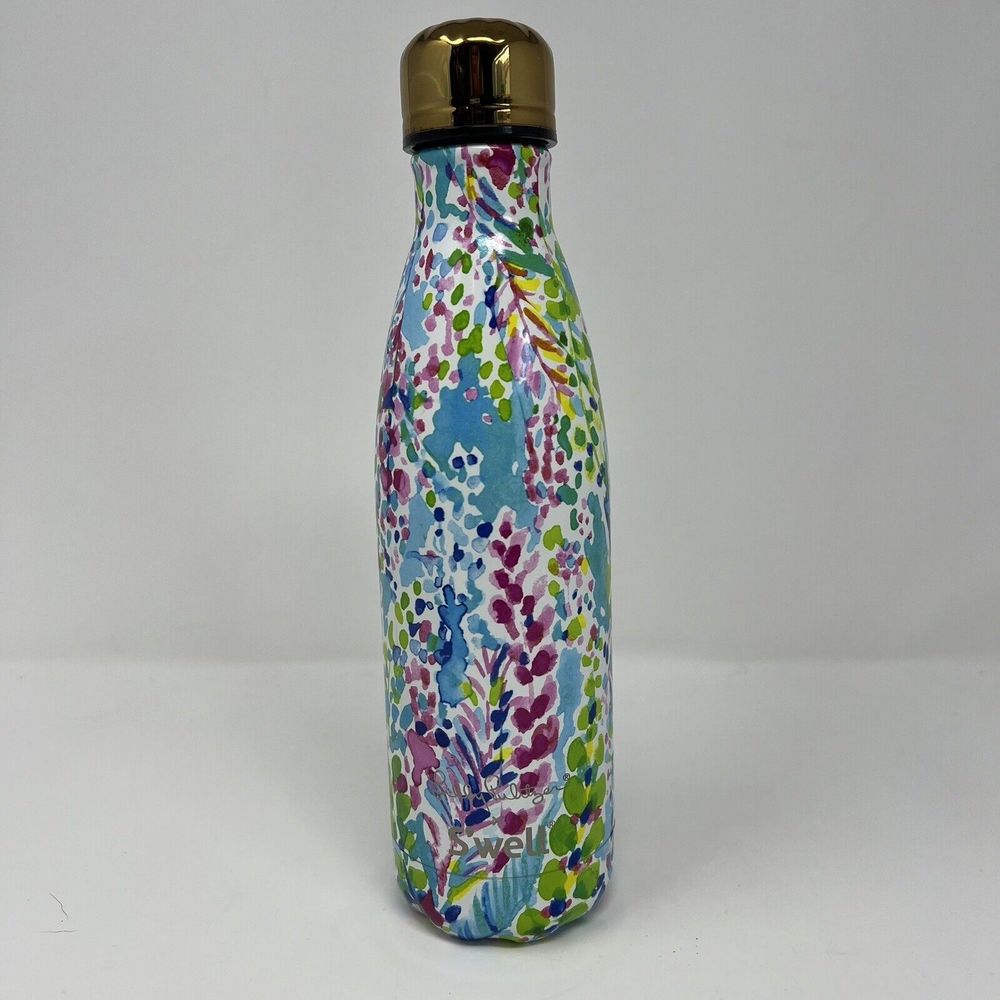 Lilly Pulitzer Therma S'well 2010 Catch the Wave Water Bottle Stainless 17oz
